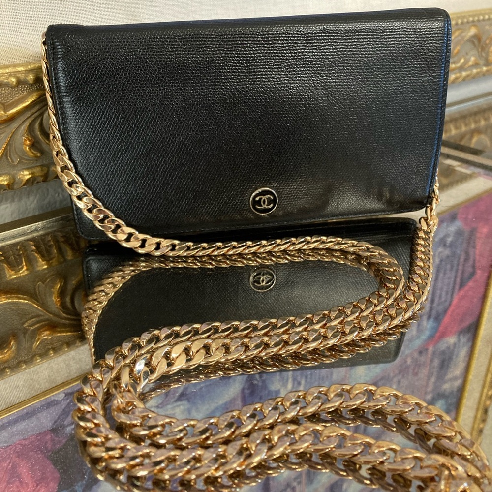 CHANEL Chained Wallet on Chain WOC Purse Wallet